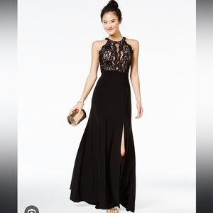 black lace cut out formal dress 🖤🖤